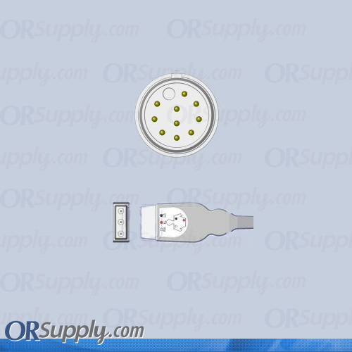 Mennen Medical ECG Cable, 3-Lead AHA