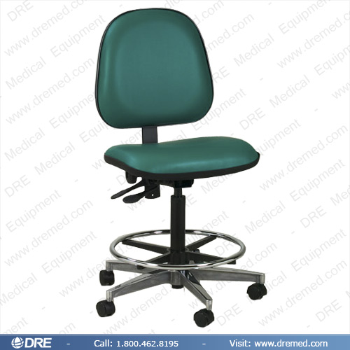 Clinton Lab Stool with Contour Seat and Backrest 