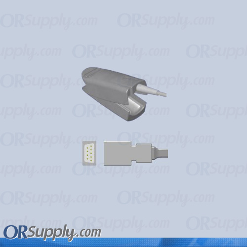 Novametrix Compatible SpO2 Finger Sensor with Large Reusable Finger Probe (3 Feet, Indirect)