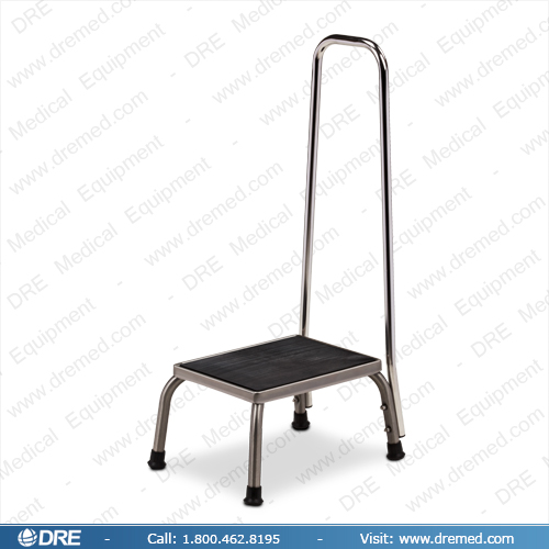 Clinton Stainless Steel Step Stool with Hand Rail - SS-150