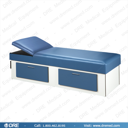 Clinton Upholstered Apron Couch with Double Drawer - 3713