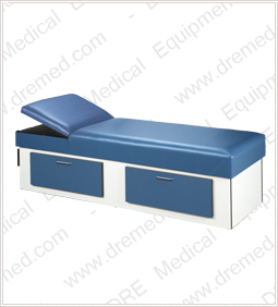 Clinton Upholstered Apron Couch with Double Drawer - 3713