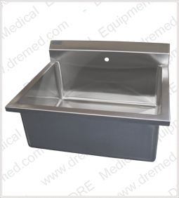DRE Economy Stainless Steel Scrub Sink left