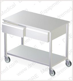 DRE Stainless Steel Mobile Tables With Drawers
